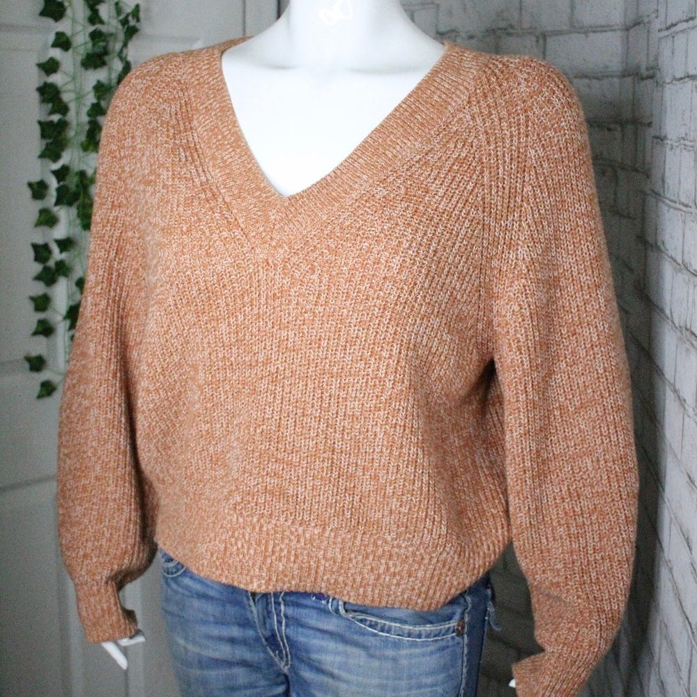 Pumpkin Spice V-Neck Sweater